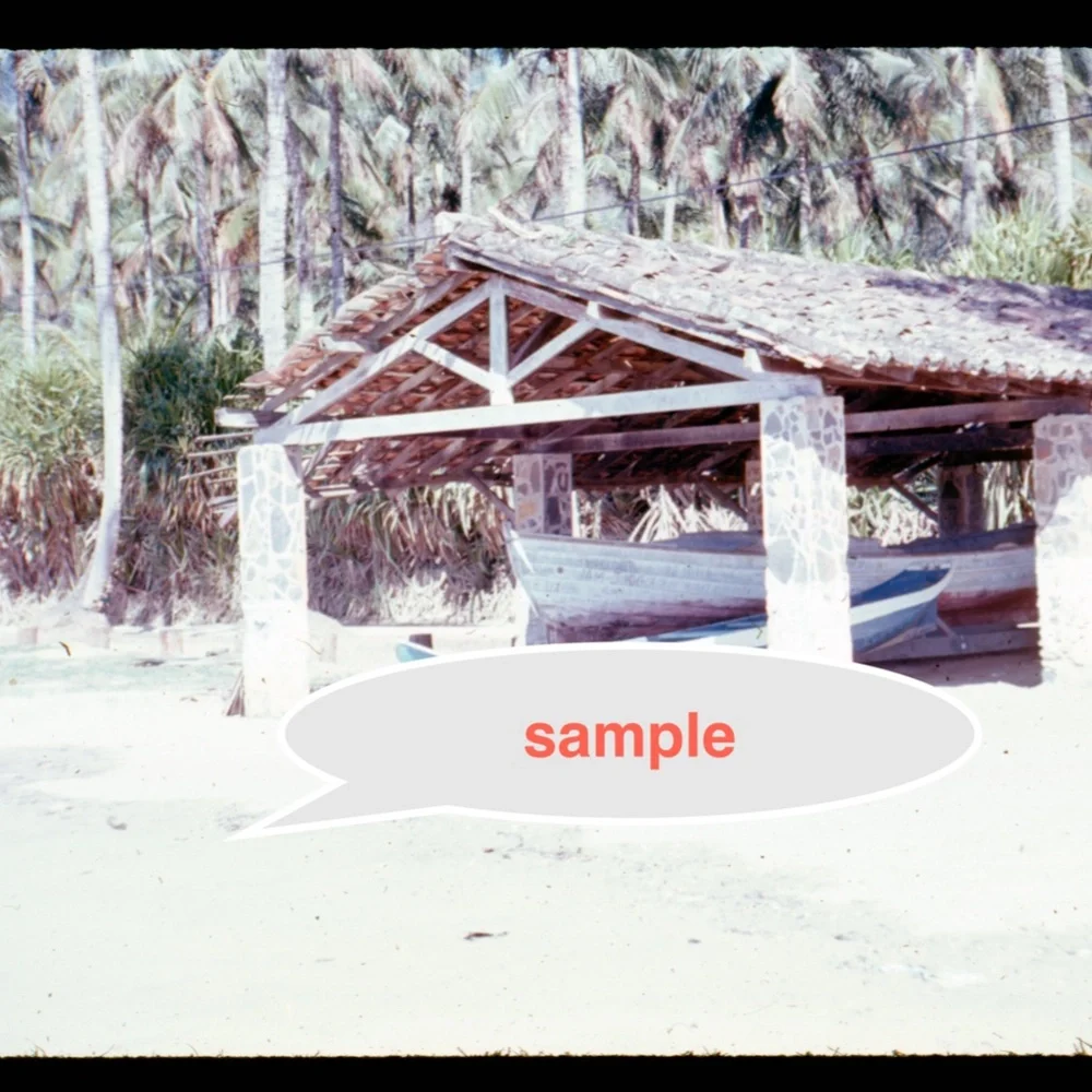 Lot of 9 vintage 1974 Ilhabela Brazil travel slides
